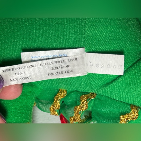 Cabbage Patch Kids CPK Christmas Tree Star Stuffed Animal Plush Green Red Gold - Picture 11 of 11